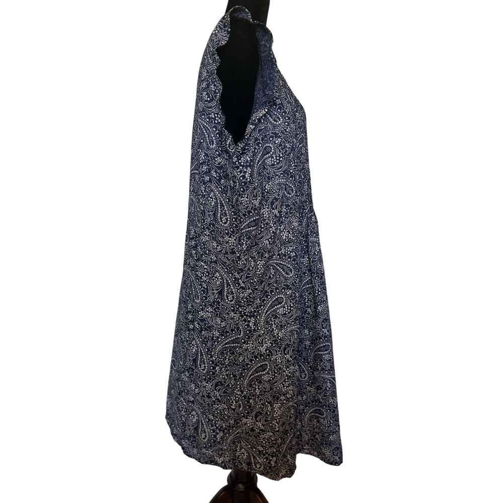 Old Navy Blue with White Paisley Print Dress Size XL - Picture 3 of 4